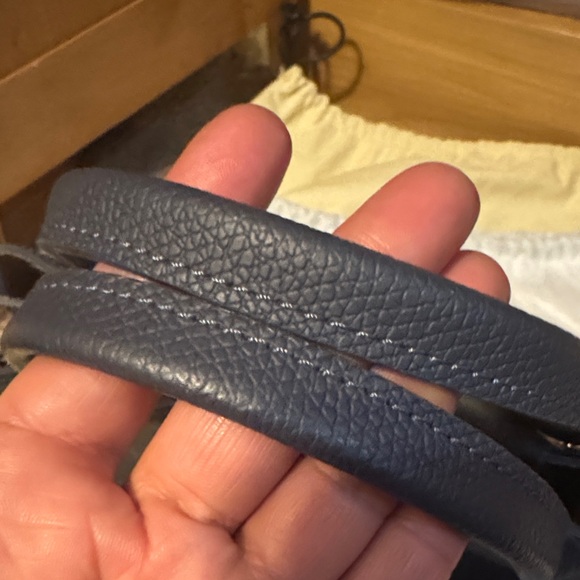 Longchamp Dark Blue Satchel - Picture 4 of 13